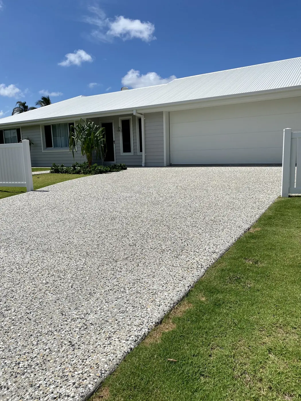 New home driveway
